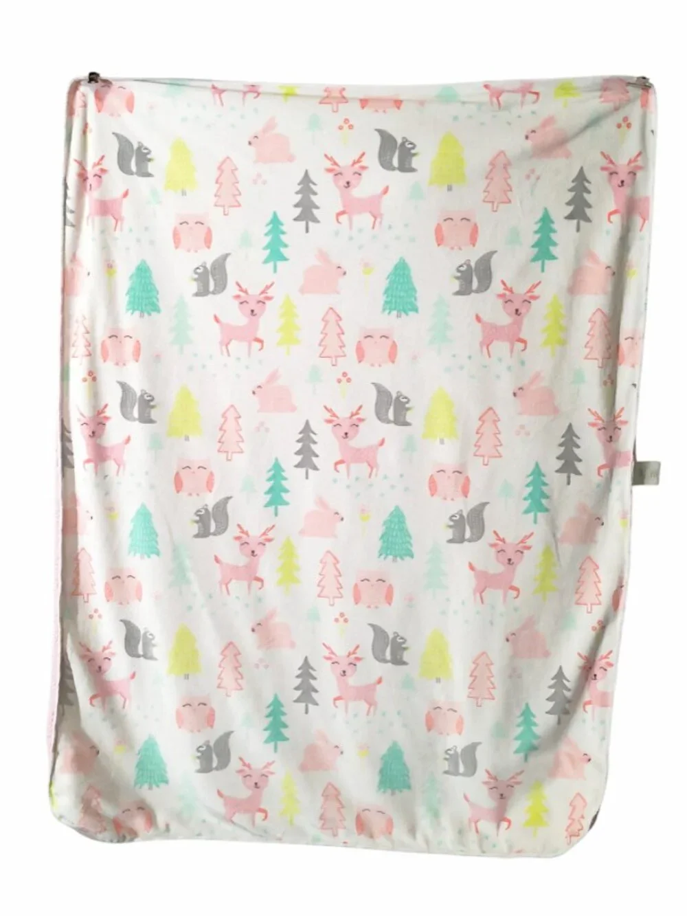 Cloud Island Target Woodland Owl Deer Pink Sherpa Lovey Security Blanket 29